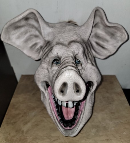 Halloween pig mask adult - halloween,